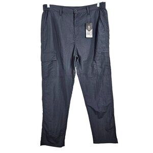Tactical Cargo Pants Mens 2XL Specialized Lightweight Nylon Gray Outdoor Hiking